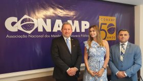 CONAMP recebe visita de cortesia de representantes da PGJ/AM